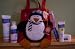 Footworks Set with Penguin Christmas Bag