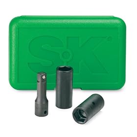 SK Hand Tools 4043 3-Piece 1 2-Inch Drive Impact Wheel Flip Socket Set by SK Hand Tool