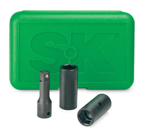 SK Hand Tools 4043 3-Piece 1/2-Inch Drive Impact Wheel Flip Socket Set