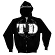 THROWDOWN - Wreath - Black Zip Up Hoodie