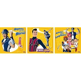 Decofun, Lazy Town Art Squares, Self Adhesive, Set of 3