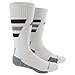 adidas Team Speed Traxion Crew Socks, White/Black/Aluminum 2, Medium