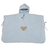 Steiff Unisex - Baby Bademantel Bade Poncho 0002927
