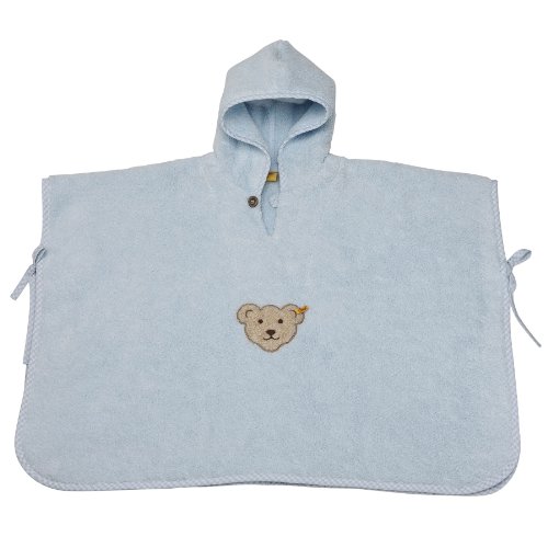 Steiff Unisex - Baby Bademantel Bade Poncho 0002927, Gr. one size, Blau (baby blue) Preisvergleich
