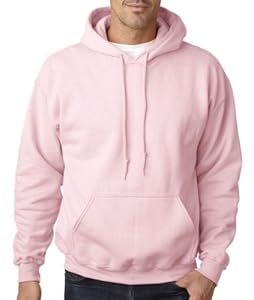 Hooded Pullover Sweat Shirt Heavy Blend 50/50 - Light Pink 18500 L