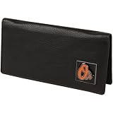 MLB Baltimore Orioles Executive Checkbook Cover - Black Leather
