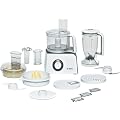 Bosch MCM4100 Compact Food Processor, White/ Anthracite Finish
