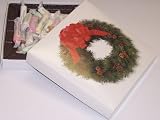 Gourmet Food : Scott's Cakes Assorted Salt Water Taffy 1 Pound Wreath Box