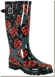 Chooka Women's Ladybug Skulls Rainboot