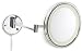 Jerdon HL1016CL 9.5 Chrome Finish LED Lighted Wall Mount Mirror