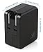 iXCC UL and MFi Certified Universal 17W 2-Port Dual USB Wall Charger and 3-Feet Lightning Cable - Black
