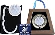 1 Silver & Clear with Swarovski Crystal FOLDING Chatt Purse Hook with Gift Box and Pouch