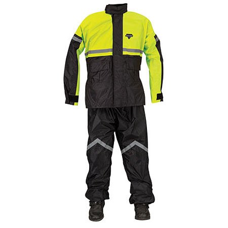 Nelson-Rigg SR-6000 Stormrider Men's 2-Piece On-Road Motorcycle Rain Suits - Black/Hi-Visibility Yellow / 2X-Large On Sale