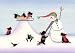12 Christmas cards: Scottish terriers (scotties) frolicking in snow / Lynch folk art