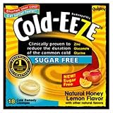 Quigley Cold-Eeze Sugar Free All Natural Honey Lemon Cold Drop Lozenges - 18 Drops