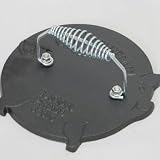 Old Mountain Pre Seasoned 10146 Pig Shaped Bacon / Grill Press, 7 1/2 Inch Diameter