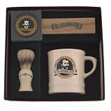 Colonel Conk Model 221 Mug, Deluxe Boar Brush, and Soap