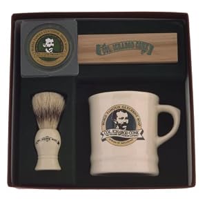 Buy Colonel Conk Model 221 Mug, Deluxe Boar Brush, and Soap by Colonel Conk