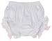 Mud Pie Baby Little Princess White Cotton Decorated Bloomers, Crown, 0 - 6 Months