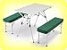 EARTH 4-PERSON TABLE w/ TWO BENCHES w/ Storage Case -- Extra STRONG Anodized Aluminum...
