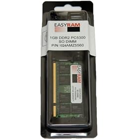Easyram 1GB DDR2 PC5300 667Mhz SO DIMM Memory Module