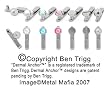 Dermal Anchor&iuml;&iquest;&frac12; High Motion 14G Titanium DERMTIT5-DSC - 4MM FLAT DISC