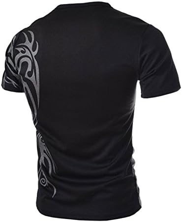 Balani Men's New T Shirts For Men Novelty Dragon Printing Tatoo Male O Neck T Shirts