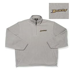 Anaheim Mighty Ducks NHL "Glacier" Fleece Pullover Sweatshirt (Gray Heather)