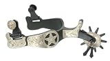 Kelly Silver Star Texas Jingle Bob Spurs - Black Steel