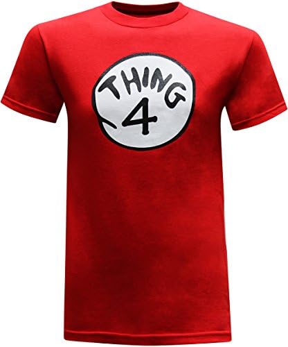 Thing 4 Men's Humor Funny T-Shirt (X-Large) - Red