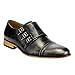 UV SIGNATURE EA27 Men's Chic Cap Toe Monk Strap Dress Shoes Run Half Size Big
