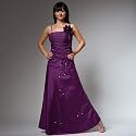 CRUSZ Abendkleid/Ballkleid "Viktoria", Lila mit Strass