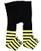 juDanzy toddler & girls footless tights (2-4 Years, Bee Stripe)