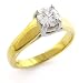 14K Yellow Gold 0.71ct. Round Cut Diamond Solitaire Engagement Ring (H;SI2-I1)