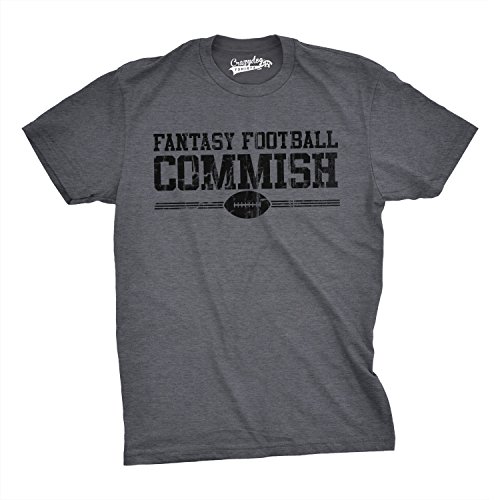 Mens Fantasy Football Commish T Shirt Funny Sports Shirt Football Tee