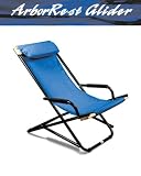 Arborrest Glider Portable Beach Chair Camping Chair Pool Side Chair Color: Forest Green