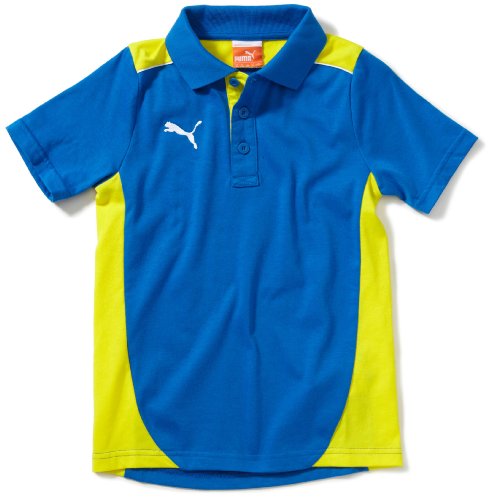 PUMA Jungen Polo Shirt Foundation, puma royal-blazing yellow, 140, 653097 20 Preisvergleich