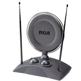 Click here to buy RCA ANT1250 UHF VHF Amplified indoor Antenna by RCA.