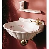 Herbeau 010301 Moustier Polychrome Powder Room Colquille 18 Wall Mounted Lavatory Sink 0103