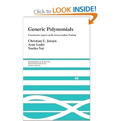Generic Polynomials: Constructive Aspects of the Inverse Galois Problem