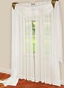 Elegance Sheer Voile 216 Inch Scarf- White