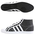 adidas Originals Women's Nizza Hi Sleek Shoe,Black/White/Black,8.5 M US