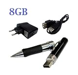 Spy Kugelschreiber   Kamera + 8GB USB Stick intern Spy Pen