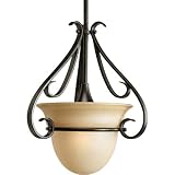Torino Stem-Hung Mini Pendant in Forged Bronze