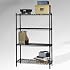 Sensible Storage 21436 54" Black 4 Shelf Steel Wire Shelving Kit