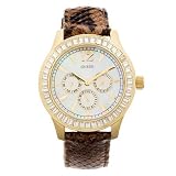 Guess - U13535L2 - Analogique - Montre Unisexe - Bracelet en cuir de noir