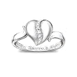 My Precious Daughter Heart-Shaped Diamond Ring by The Bradford Exchange