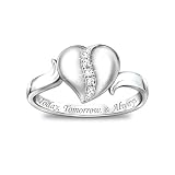 My Precious Daughter Heart-Shaped Diamond Ring by The Bradford Exchange