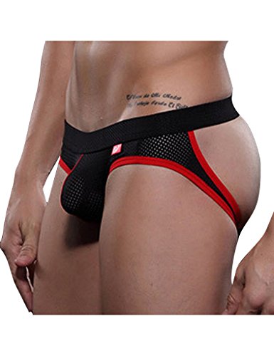 SaintBetu Men Jockstrap Supporter G-Thong Size S Color Black