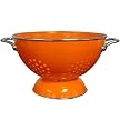 Enamel/ Stainless Steel Colander - Orange (5-qt.)